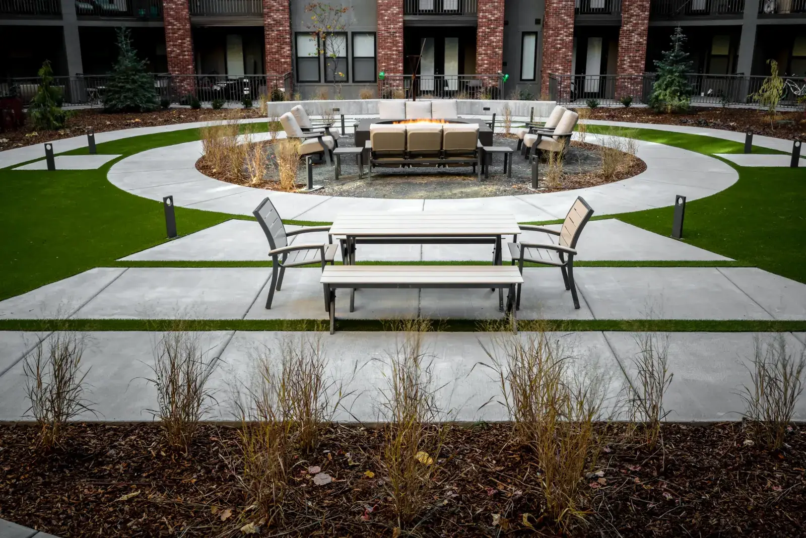 02 · The Ground, Four courtyards, four ways to spend time outside.