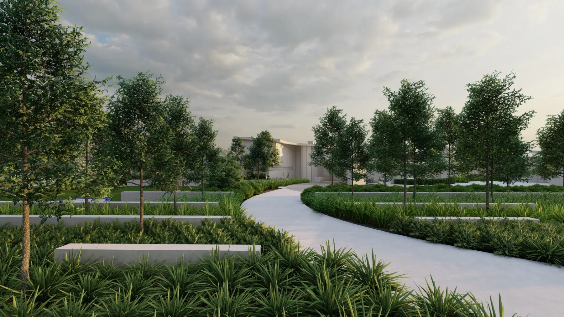 3 Falls, entry drive (concept rendering)