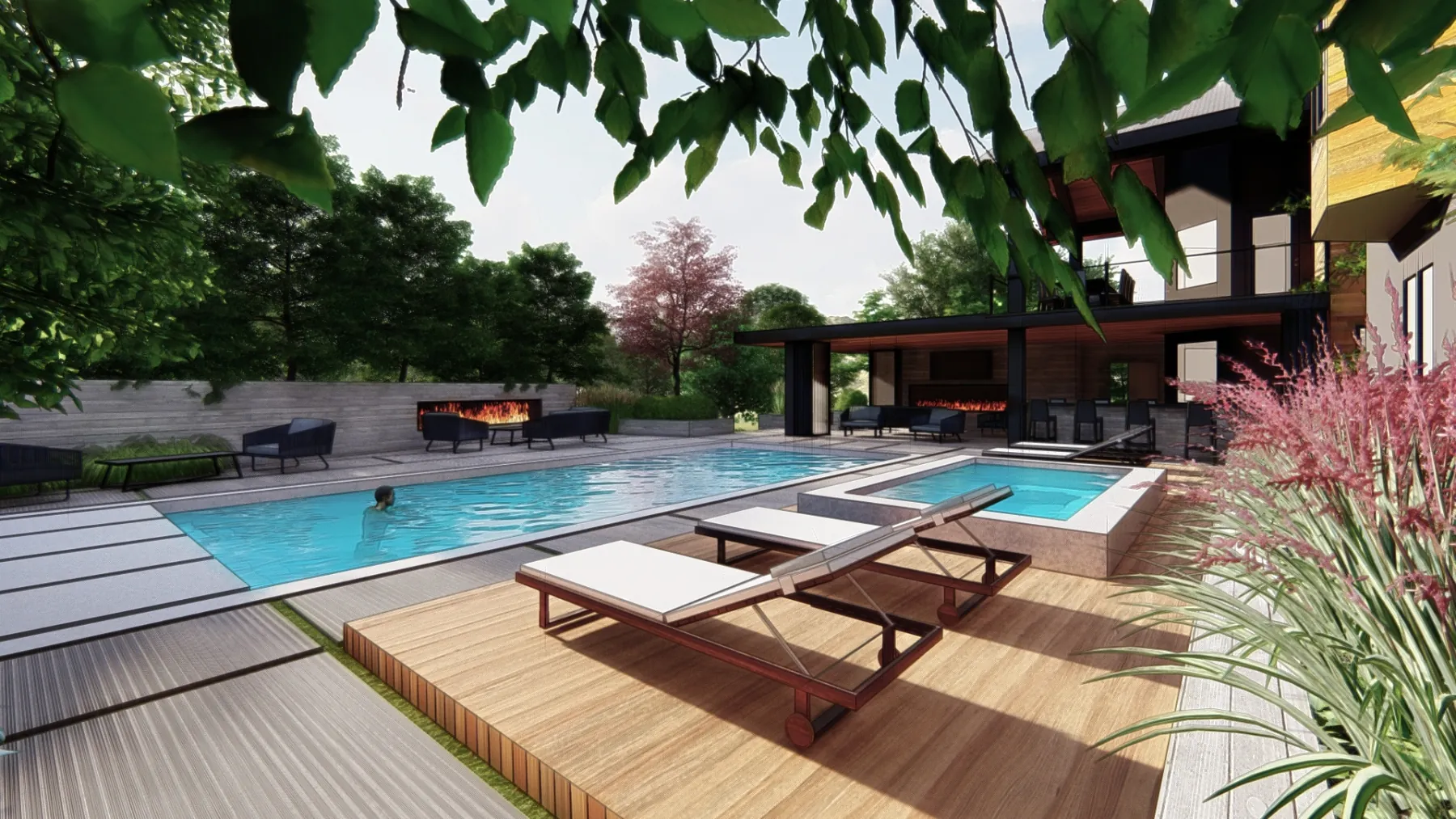September Cove, pool (concept rendering)
