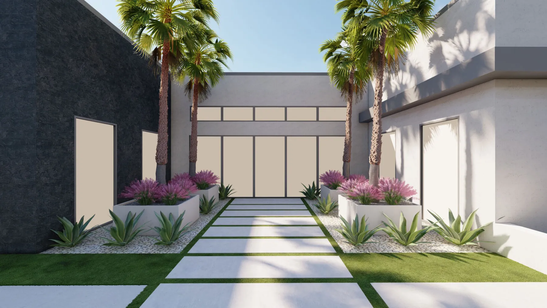 Setting Sun, front entry (concept rendering)