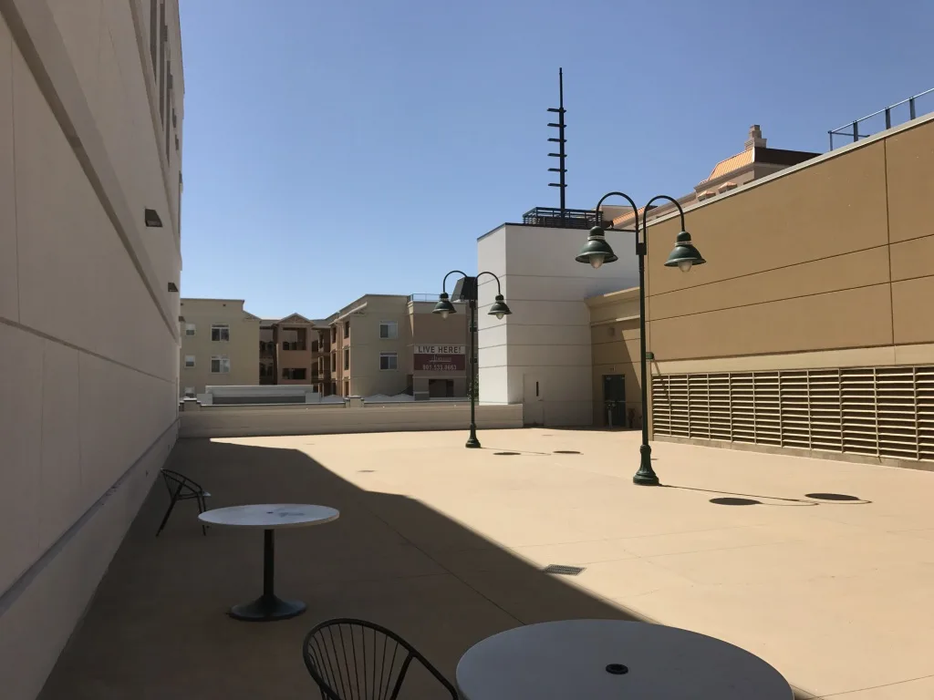 Hidden Gem rooftop before the Gateway redevelopment, empty and overlooked