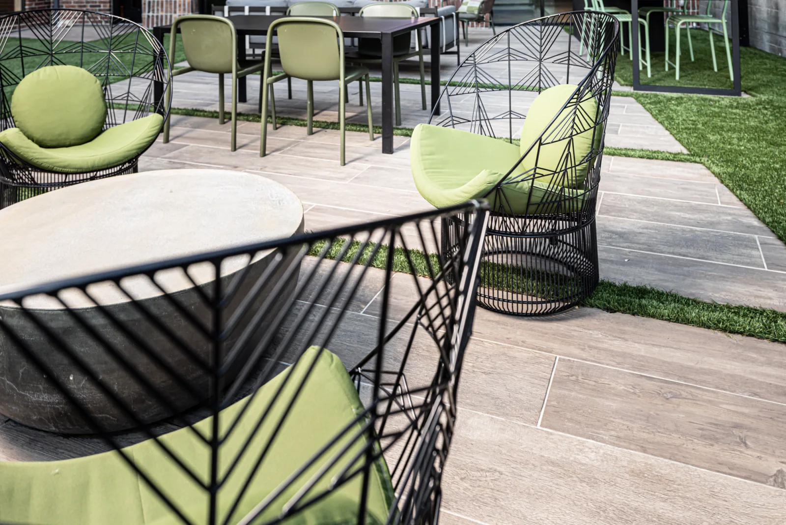 The signature wire cage chairs